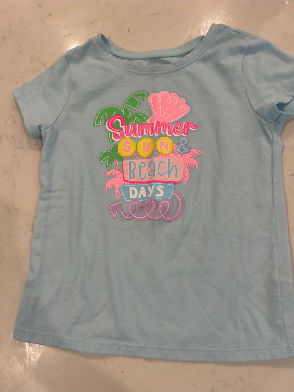 Garanimals Light Blue 'Summer Sun & Beach Days' Graphic Tee